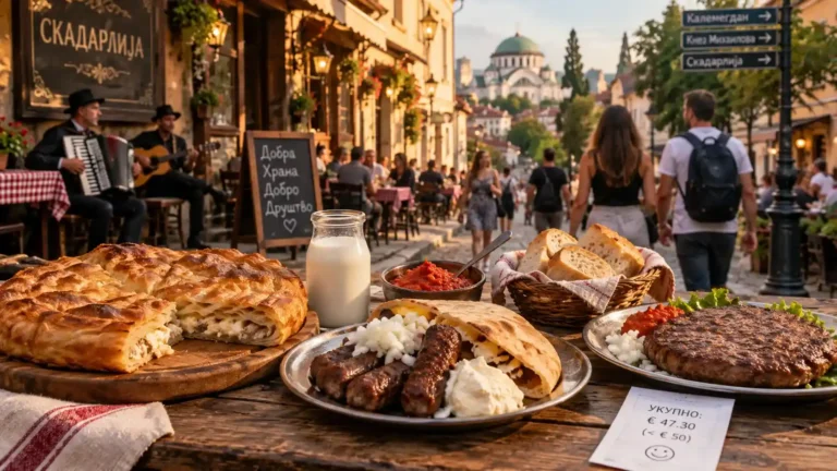 Belgrade food tours on a budget under 50 euros