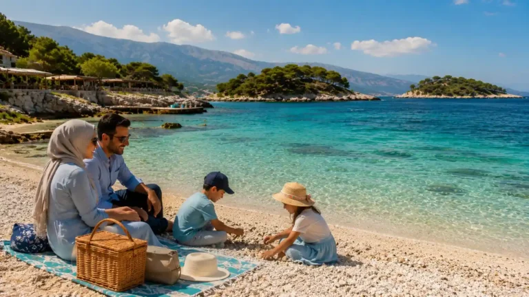 Best family beaches near Saranda in October