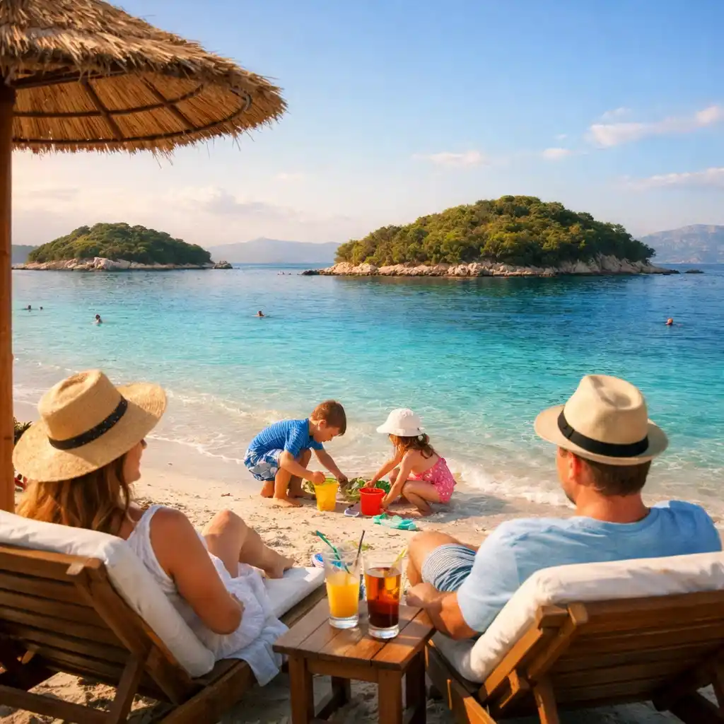 Best family beaches near Saranda in October