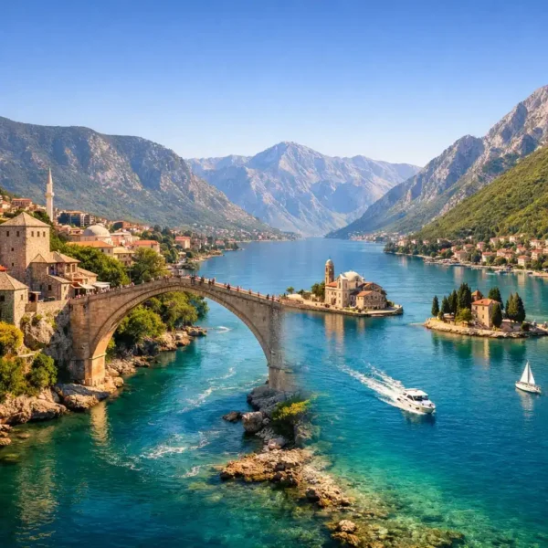 7-day budget Balkans itinerary Bosnia Montenegro