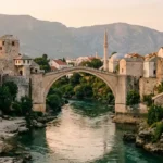 Stari Most stone bridge over the Neretva River in Mostar, a highlight of a 7-day Bosnia and Herzegovina itinerary