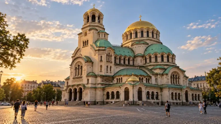 Alexander Nevsky Cathedral in Sofia, Bulgaria, during a two-day city itinerary.